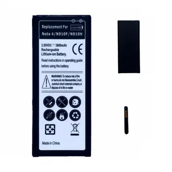 EB-BN910BBE Replacment Bateria Akumuliatorius skirtas Samsung Galaxy Note, 4 N910F N910V N910P N910C N910T Baterija Mobilaus Telefono