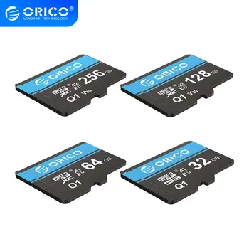 ORICO Mini Atminties Micro TF/SD Kortelę 256 GB 128GB 64GB 32GB MicroSD Max 80M/s Class10 mini TF kortelė su SD Kortelės Adapteriu