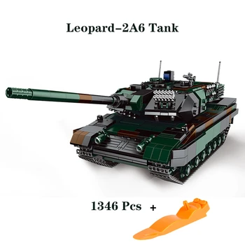 Xingbao 06040 Į Germay Leopard-2A6 Pagrindinis Tankas Karinės Serijos Modelis, Statyba Blokai, Plytos, Vaikų Žaislai, Gimtadienio Dovanos