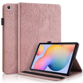 Embosssed Gyvybės Medis Padengti Case For Samsung Galaxy Tab S6 Lite P610 P615 2020 PU Odos Tablet Galaxy Tab S6 Lite 10.4 +Filmas