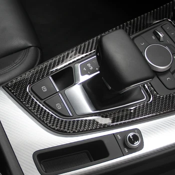 Anglies Pluošto Automobilio Kontrolės Pavarų Perjungimo Skydelis Dekoratyvinis Rėmelis Padengti Trim Auto Reikmenys Audi A4 A5 B9 S5 2017-19 Automobilio Stiliaus