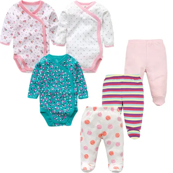 3pcs kūdikių bodysuit + 3pcs kūdikių kelnės naujos mados kūdikių drabužiai nustatyti medvilnės naujagimiui mergina drabužius kūdikiams, kūdikių drabužiai rinkinys