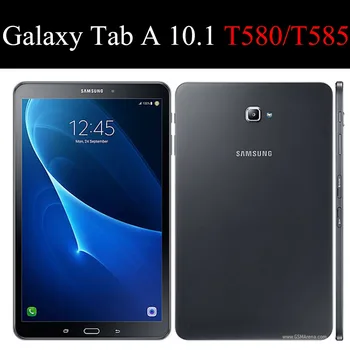 AXD Flip case for Samsung Galaxy Tab 10.1 colių odos Apsauginis Dangtelis Stovi fundas rubisafe kortelę Taba T580 T585 Wifi, 3G, LTE