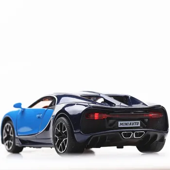 1:32 Žaislas Automobilis Bugatti, Chiron Metalo Žaislas Lydinio Automobilių Diecasts & Žaislinės Transporto Priemonės Automobilio Modelio Miniatiūra Masto Modelio Automobilių Žaislai Vaikams