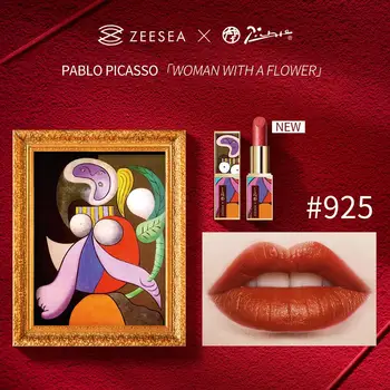 ZEESEA Lūpų Picasso Series Ilgalaikis Matt Vandeniui Aksomo Non-stick Puodeliai Gamtos, Kad Iki Naujų Lip Stick