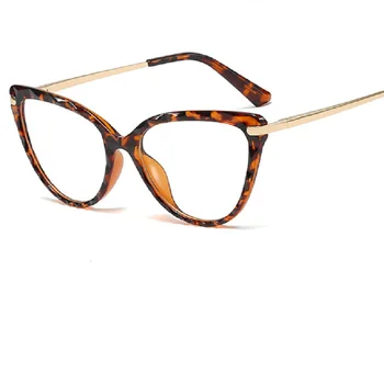 Aukštos kokybės Derliaus, cat eye akiniai Moterims skaidrus aišku, akinių rėmeliai Ponios akiniai stilingi akiniai