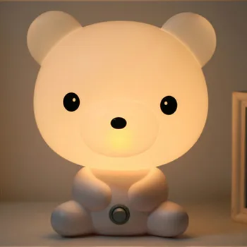 LED Naujovė Naktį Šviesos Animacinių filmų Panda / Dog / Lokys / Rabbit Stalo Lempa, Vaikų Kambarys, Naktiniai staleliai, Lempa, Vaikų Atostogų Dovanų