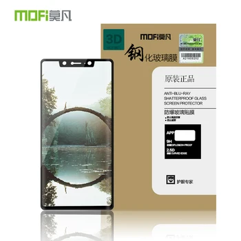 Už Xiaomi Mi8 Mi 8 Stiklas Mi 8 SE Grūdintas Stiklas 3D Išlenkti Stiklo MOFi Originalus 3D Stiklo Pilnas draudimas Screen Protector