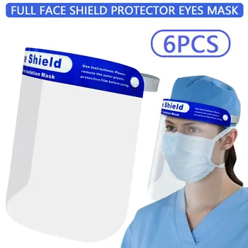 6PCS Full Face Protector Virtuvės Aliejaus Purslų Anti-smoke Apsaugine Kauke