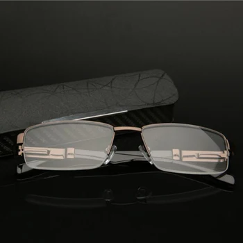 Smulkių metalo rėmas skaitymo akiniai patogūs atrodo anti-nuovargio skaitymo akiniai su akiniais atveju