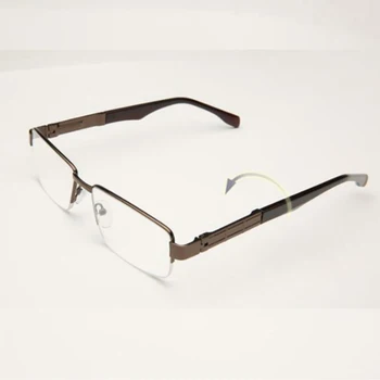 Smulkių metalo rėmas skaitymo akiniai patogūs atrodo anti-nuovargio skaitymo akiniai su akiniais atveju