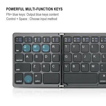 Naujas Nešiojamas Sulankstomas Bluetooth Mini Keyboard Sulankstomas Wireless Touchpad Klaviatūra DOM668