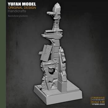 Yufan Modelio l 1/35 Europos Skaldyti Sienos Dervos Platforma Yfww-2002