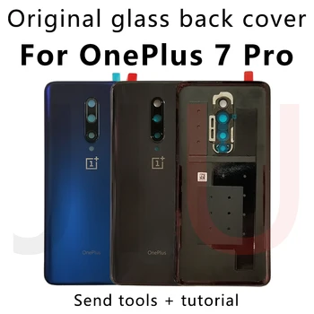 Už OnePlus 7 Pro, Originalus Baterijos Stiklo Atgal Padengti Uždėkite galinį atveju oneplus7/7T Naujas Galinis Korpusas Stiklo Atveju