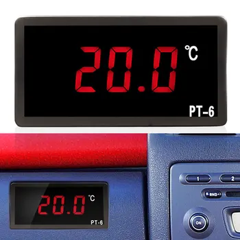 Skaitmeninis Automobilinis Termometras Transporto priemonės Temperatūros Matuoklis Stebėti 12V 24V 110V Automobilių Termometras-50-110℃
