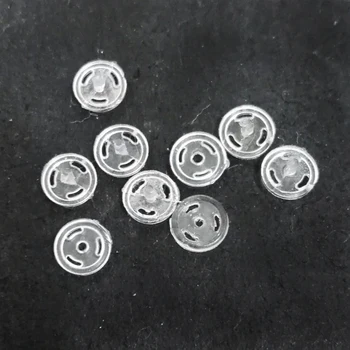 Lėlės priedai~ 50sets 3colors Naujų Karšto 4mm Mini snap mygtukų Lėlės/Kūdikių drabužiai baltas/juodas/skaidrus