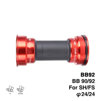 BB92 MTB Kelių Dviratį Paspauskite Tinka Apačioje Skliausteliuose Shimano Prowheel 24mm Crankset