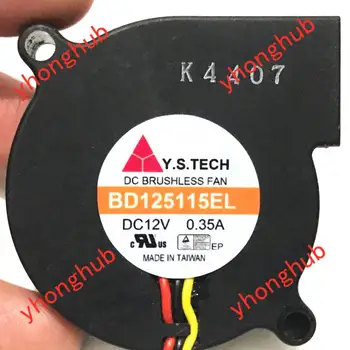 Y. S TECH BD125115EL DC 12V 0.35 A 50x50x15mm 3-Wire Serverio Aušinimo Ventiliatorius