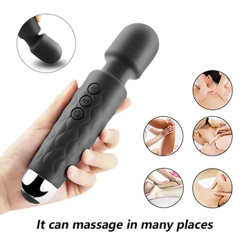 Galingas AV Vibratorius G Spot Massager Kelių greičių Vibracija USB Įkrovimo Klitorio Stimuliatorius Moterims Suaugusiųjų Erotinis Sekso Žaislai