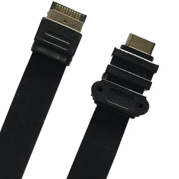 USB C Priekinio Skydo Plokštė Antraštė ilgiklis 80cm, Vidaus USB 3.1 10G Gen 2-Key Port Male