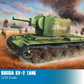 1:35 Masto Bakas rusijos Modelis KV-2 Surinkimo Bakas Modelio Baką Pastatas 