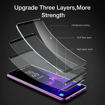 FLOVEME Screen Protector For Samsung Galaxy S10 S10e S8 S9 Plus Visą Lenktas Švelni Apsauginė Plėvelė Samsung Note 8 9 Ne Stiklo