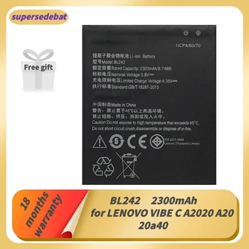Supersedebat Mobiliojo Baterija Lenovo VIBE C A2020 A2020a40 Batterie BL242 išmaniųjų telefonų Bateria už Vibe C Baterijos Sekimo