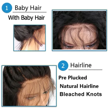 Topodmido Ombre Spalvos Nėriniai Priekiniai Perukai su Kūdikio Plaukų Peru Remy Žmogaus Plaukų Perukai Ilgi Plaukai, Kūno Banga Perukai Moterims