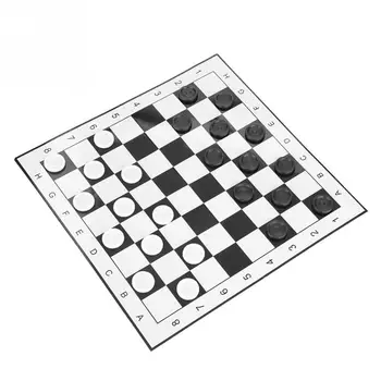 Nešiojamų Tarptautinės Šachmatų Šaškių Lyginimo Lenta Šachmatų Žaidimas White & Black Šaškių Nustatyti Šalies Šeimos Veikla