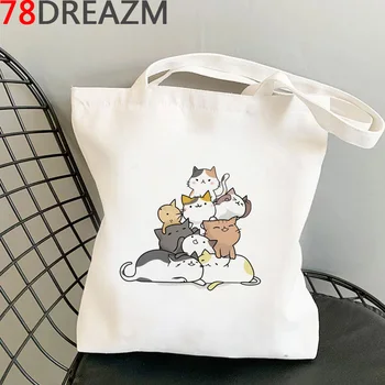 Katė džiuto pirkinių krepšys krepšys daugkartinio naudojimo ekologinio shopper canvas tote maišą maišeliu cabas austi string boodschappentas patraukti