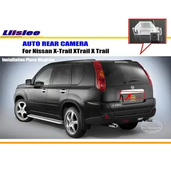 Automobilio galinio vaizdo Kamera Nissan X-Trail XTrail X Trail 2007-2012 M. Galinio vaizdo Kamera CCD RCA PAL CAM OEM