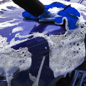 OLOMM 100 VNT. Mėlynos spalvos Mikropluošto Automobilio Valytuvai Skudurėliu Automobilių Rankšluostį Ne-Nulio Rpg Poliravimo Išsamiai Rankšluostį
