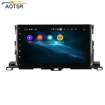 4+64G Android 9.0 Automobilių DVD radijas Stereo Galvos TOYOTA Highlander Auto Radijo, GPS Navi 