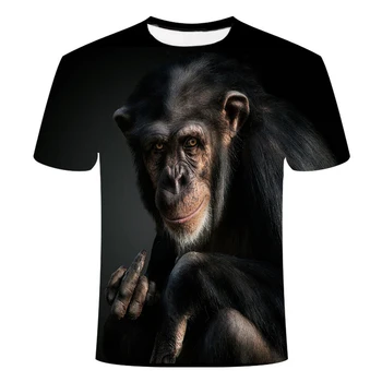 2020 vyriški t-shirt 3D atspausdintas gyvūnų beždžionė marškinėliai trumpomis rankovėmis juokinga dizaino atsitiktinis viršų t-shirt vyrai t-shirt