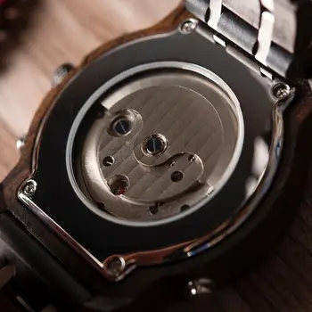 BOBO PAUKŠČIŲ vyriški Laikrodžiai, Mechaniniai Laikrodžiai Auto Data Mediniai Vyrų Laikrodžiai Žmogui Žiūrėti Vyrų 2020 Prabanga Relogio Masculino