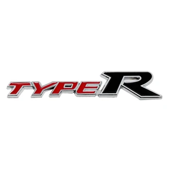 3D Metalo Lipdukas Honda TYPER TIPAS R Sutarimu Civic CRV Tinka Pilotas HRV Stream Crider Greiz Pažvelgti CRZ Vezel Automobilio Logotipas Ženklelis