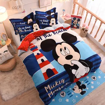 1 SET Disney Mickey Minnie Princess Sophia Serijos Keturias vaikų patalynės, Namų apyvokos patalynės komplektas, Vaikų kambario išdėstymas