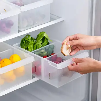 3 Tinklų Aišku, Plastikinių maisto produktų, Kiaušinių Talpykla Virtuvės Šaldytuvas Maisto, Vaisių, Daržovių ir Nešiojamų Pasiskirstymo Saugojimo Dėžutė