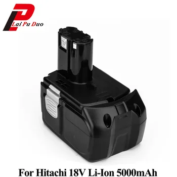 18v 5.0 Ah Li-ion baterijos Pakeitimo Hitachi: BCL1815 EBM1830 C18DL C18DLP4 C18DLX C18DMR C6DC C6DD CJ18DL
