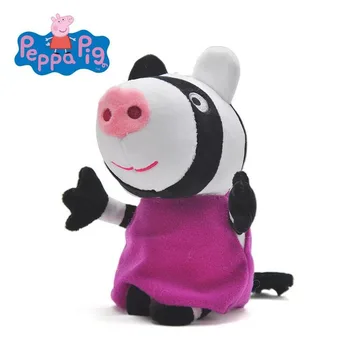 Naujas Stilius 8pcs/set 19cm Originali Peppa Pig draugais Įdaryti Lėlės, Pliušiniai Žaislai George Emily Suzy Šalies Lėlės 