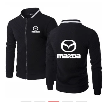Striukė Vyrų Mazda Automobilio Logotipas Spausdinti Atsitiktinis Mens Striukė, Aukštos Kokybės Medvilnės Vyrų beisbolo striukė Palaidinės 63