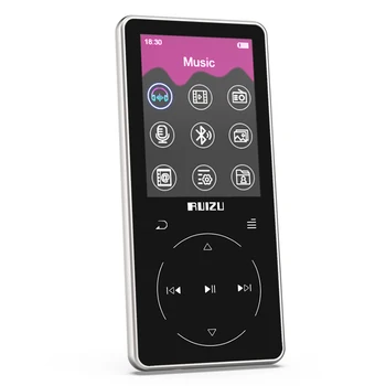 Naujas Metalo Originalus RUIZU D16 Nešiojamų Sporto Bluetooth, MP3 Grotuvas, 8gb Mini su 2,4 colių Ekranas Paramos FM Įrašymas,E-Knyga,Laikrodis