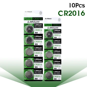 YCDC 10vnt CR2016 3V Žiūrėti Bateria Pakeitimo ECR2016 KCR2016 BR DL2016 LM2016 Ličio Mygtuką Monetos Ląstelių Ličio jonų Baterija