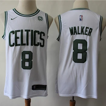 NBA Boston Celtics #8 Kemba Walker Vyrų Krepšinio Jersey 2019-20 Miesto Edition Swingman Jersey Dygsniuotos Retro Vyrų Megztiniai