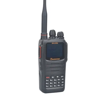 Wouxun KG-UV3Q Analoginės UV dual band Walkie talkie VHF 10W UHF 8W Didelės galios talkie walkie scrambler roger du būdu radijo FM