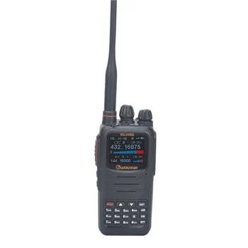 Wouxun KG-UV3Q Analoginės UV dual band Walkie talkie VHF 10W UHF 8W Didelės galios talkie walkie scrambler roger du būdu radijo FM