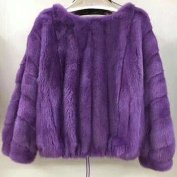 Moterų nekilnojamojo audinės kailio megztinis rudenį ir žiemą trumpas populiarus kailis natūralus audinės kailio striukė moteriška viršutinių drabužių siuvimas
