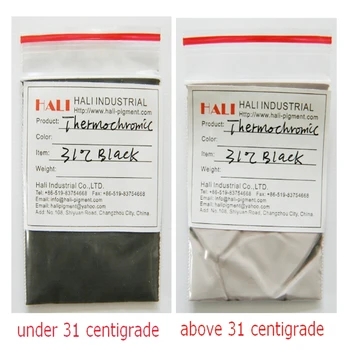 Thermochromic pigmentas,prekė:HLB-700,spalva:juoda,įjungti temperatūra:31centigrade,1lot=10gram,nemokamas pristatymas.