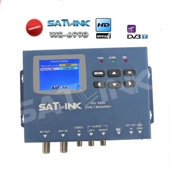Hdmi moduliatorius Satlink WS-6990 HDAV įvesties vieno kanalo DVB-T Moduliatorius Kompaktiškas ir siena mountable WS6990 dvb-t) metrų