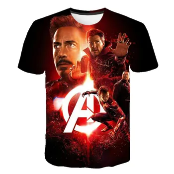 Vasaros marškinėliai, smokingas ir berniukams, ir mergaitėms, Avenger T-shirt, berniukas sci-fi animacinių filmų T-shirt, vasaros drabužių 3-14 metų